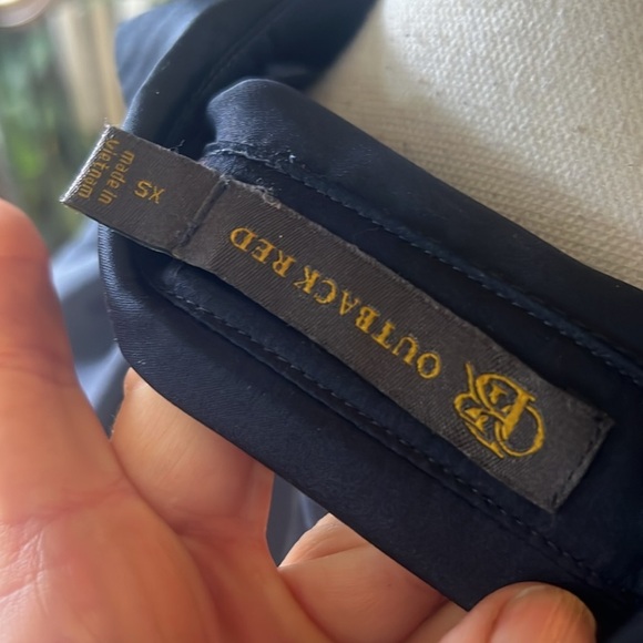 Outback Red extra small ladies vintage navy with gold embellishment on shoulder - Picture 12 of 15